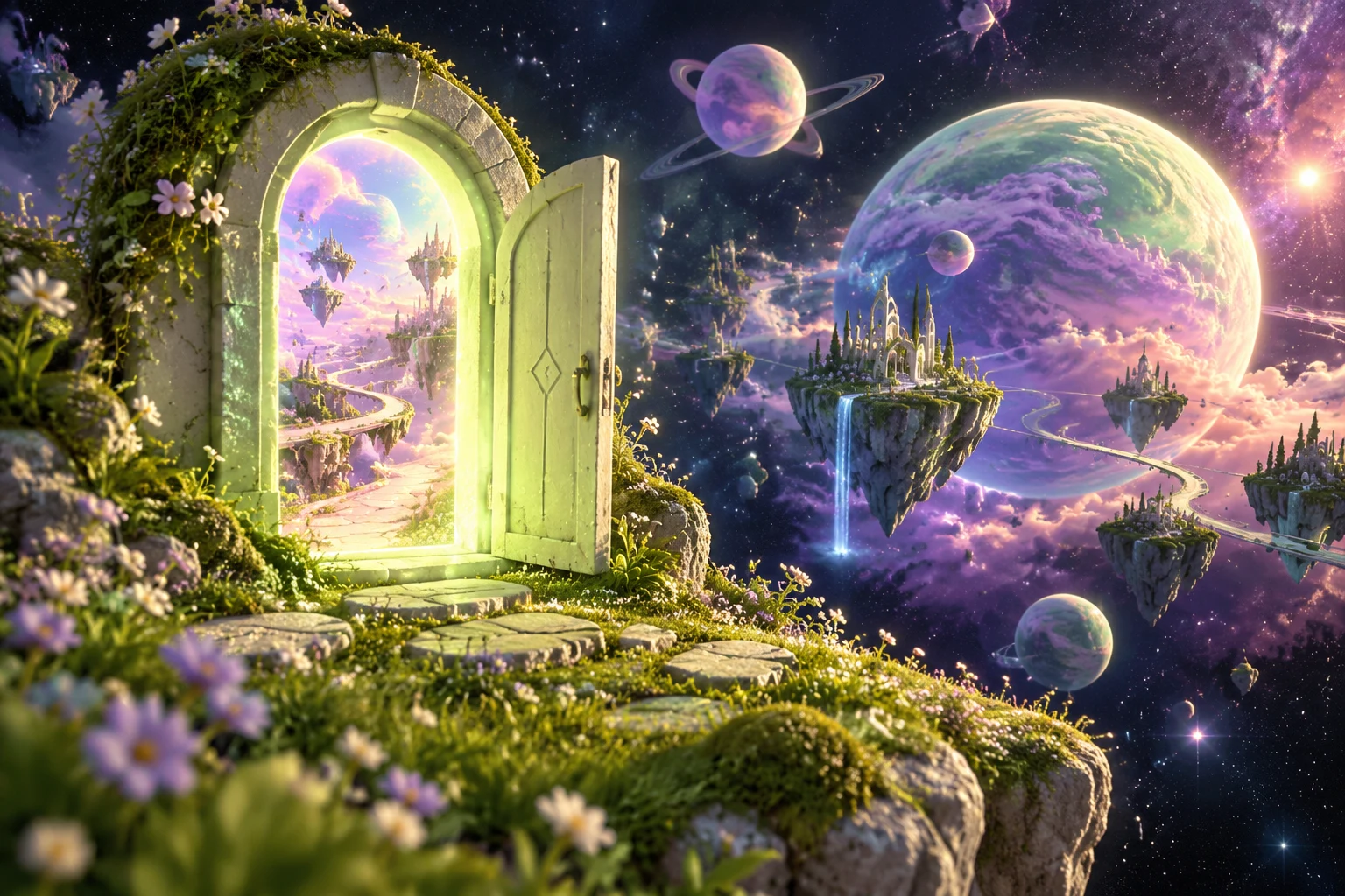 A doorway to an original miniature game world